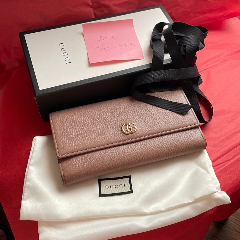 💥Gucci GG Marmont Continental Long Leather Wallet💥 - Picture 3 of 17